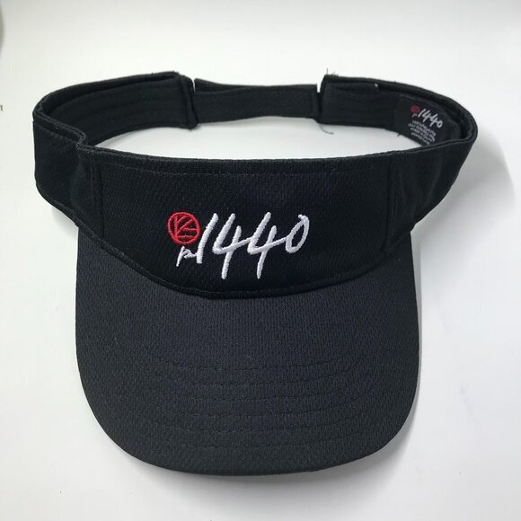 NEW P1440 Beach Volleyball sun visor black with white and red writing - Picture 1 of 8